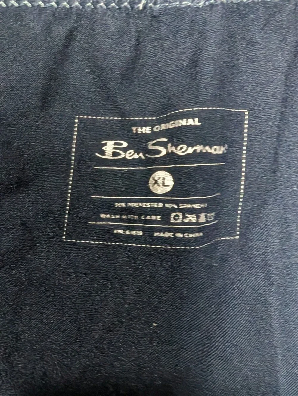 The Original Ben Sherman Super Soft Polyester Spandex Navy Blue Boxer Briefs Xl
